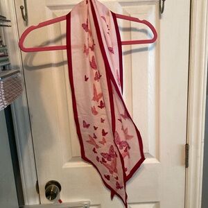 Pink Butterfly Scarf